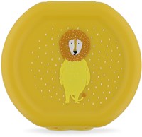 Trixie set de cajas para snacks con clip - Mr. Lion - Fiambrera amarilla para niños - Sin BPA