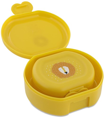 Trixie set de cajas para snacks con clip - Mr. Lion - Fiambrera amarilla para niños - Sin BPA-2
