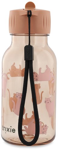 Trixie botella de agua para niños - botella Tritan 350ml - Charming Cat - rosa-2