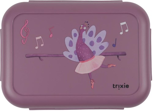 Trixie fiambrera con clips Ballerina Mrs. Peacock caja almuerzo niños