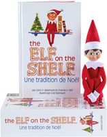 Elf On The Shelf elfo de Navidad niño francés con libro - juguete mágico