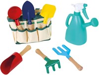 Small Foot bolsa de jardinería con herramientas - set de juguete infantil 8 piezas-2