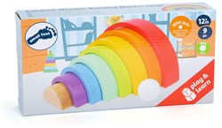 Small Foot  -  Houten Bouwblokken Regenboog, 9dlg.