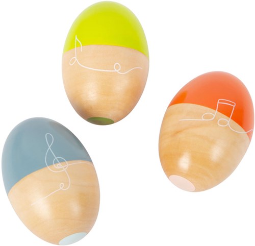 Small Foot huevos musicales de madera Groovy Beats - set educativo 5 piezas-3