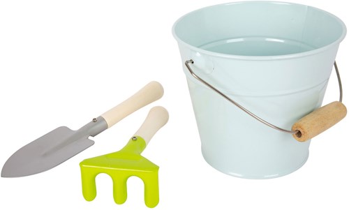 Small Foot herramientas de jardín madera set niños 8 piezas juguete exterior-3