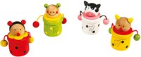 Small Foot caja de dientes de leche de madera animales - set de 4 contenedores