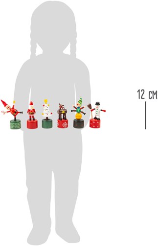 Small Foot figura de juguete navideña de madera - Figura de presión para niños-2