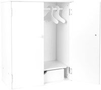 Small Foot armario de madera para muñecas con perchas - mueble muñecas blanco 53 cm-2