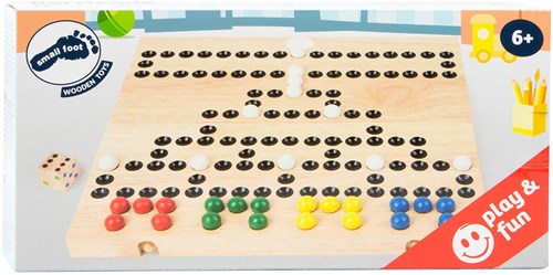 Small Foot juego de dados de madera barricada - juego de mesa clásico para niños