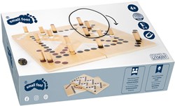 Small Foot - Juego de mesa Serpientes y Escaleras Edición Oro madera