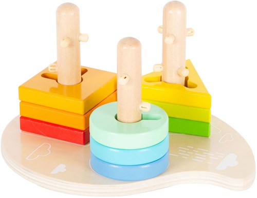 Small Foot juguete de madera formas motricidad - juego de clasificación colorido-3