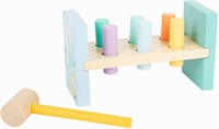 Small Foot banco de martillo de madera pastel - juguete educativo 8 piezas-2