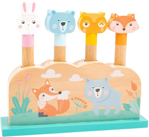 Small Foot juego de madera motricidad formas animales del bosque - juguete educativo-2