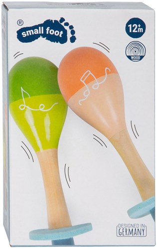 Small Foot maracas de madera Groovy Beats instrumento musical para niños