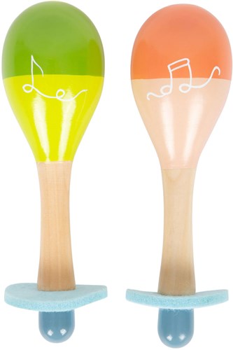 Small Foot maracas de madera Groovy Beats instrumento musical para niños-3