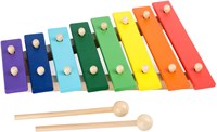 Small Foot xilófono de madera colorido juguete musical para niños-2