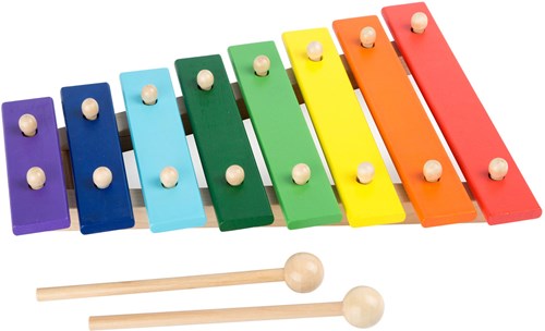 Small Foot xilófono de madera colorido juguete musical para niños-2