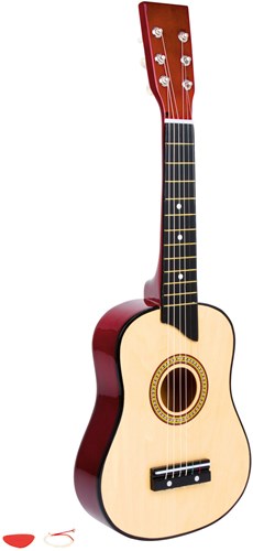 Small Foot guitarra clásica de madera - instrumento musical de juguete 65cm-3
