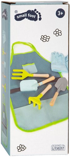 Small Foot delantal de jardinería con herramientas para niños - set de 7 piezas