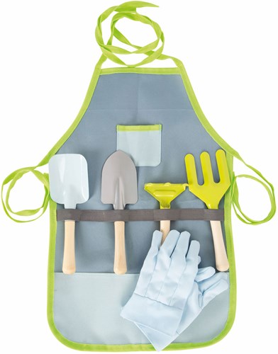 Small Foot delantal de jardinería con herramientas para niños - set de 7 piezas-3