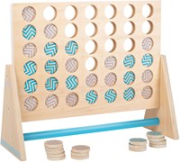 Juego de madera Four in a Row XXL - clásico juego de estrategia para niños-2