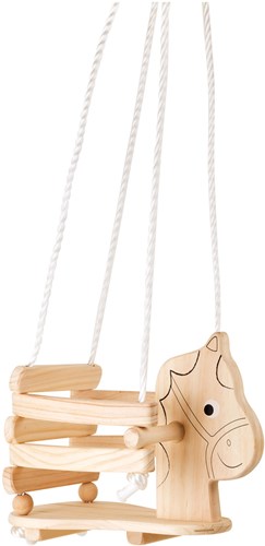 Small Foot columpio de caballo de madera columpio para bebés 145cm interior exterior