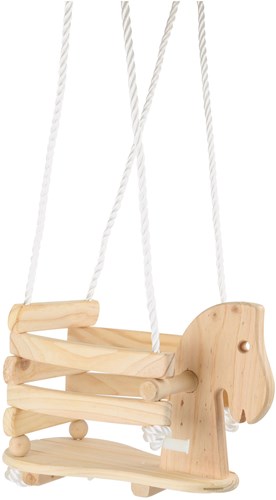 Small Foot columpio de caballo de madera - asiento columpio 140cm niños-2