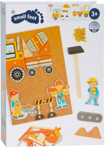 Small Foot juego de martillo obra - set creativo de construcción juguete
