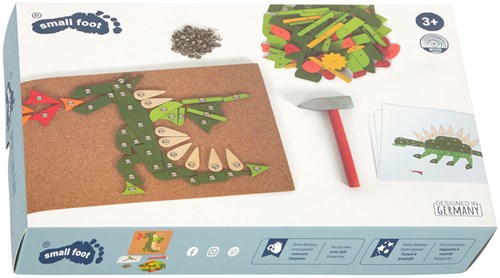 Small Foot juego de martillo juguete de madera naturaleza y animales creativo