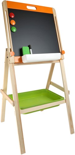 Small Foot pizarra de madera y pizarra magnética - juguete educativo 7 piezas-2