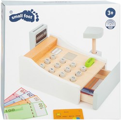 Small Foot caja registradora de madera con accesorios - juego educativo