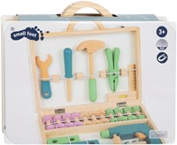 Small Foot caja de herramientas de madera set de construcción Nordic 43 piezas juguete