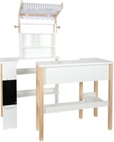 Small Foot cocina de madera - cocina de juguete con lavadora y accesorios