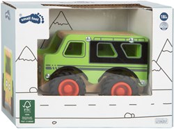 Small Foot jeep todoterreno de madera verde - coche de juguete FSC madera