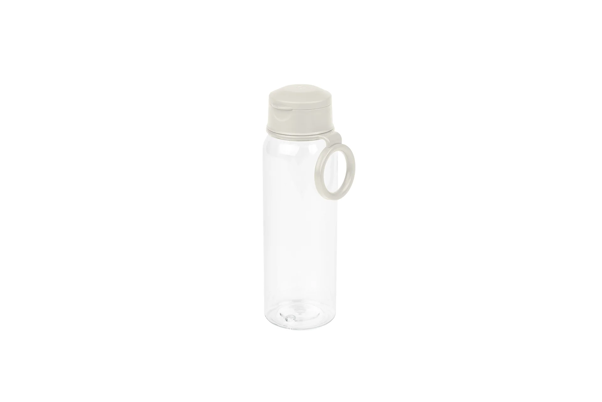 Amuse botella de agua 500ml - cantimplora con clip - beige - sin BPA