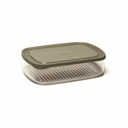 Amuse caja para queso - recipiente conservación gris plástico 1700ml hermético
