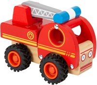 Small Foot camión de bomberos de madera juguete con escalera - madera FSC-3