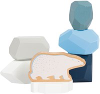 Small Foot piedras de equilibrio de madera Arctic Montessori apilables 11 piezas-3