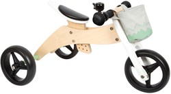 Small Foot triciclo bicicleta de equilibrio madera 2en1 verde salvia ajustable