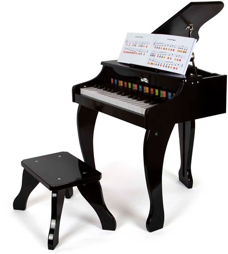 Small Foot piano de cola de madera negro para niños - piano juguete musical-2