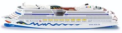 Siku barco crucero modelo de juguete 1:1400 con diseño AIDA