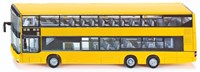 Siku autobús de dos pisos MAN modelo de juguete 1:87 amarillo con neumáticos de goma