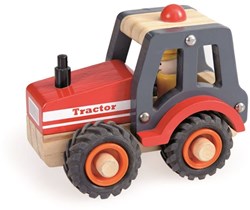 Egmont Toys Tractor de madera 13x7x10 cm