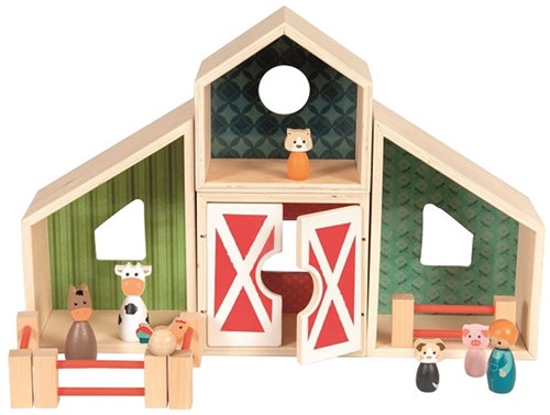 Egmont Toys Granja madera con figuritas 45x3x10 cm