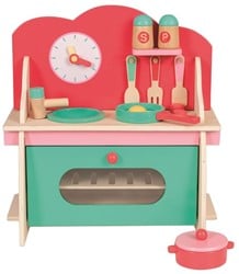 Egmont Toys Cocina de madera 36x17x38 cm con accesorios