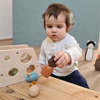 Egmont Toys Caja de madera con forma de queso 17x65x 13 cm-2