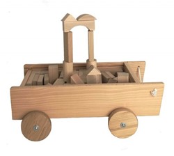 Egmont Toys Carro de madera 41x21x14 cm