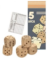 Egmont Toys 5 dados de madera 35 cm