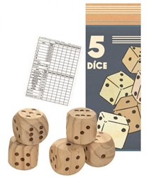Egmont Toys 5 dados de madera 35 cm