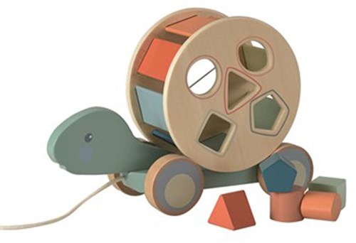 Egmont Toys Marco de madera tortuga con bloque 27x10x19 cm